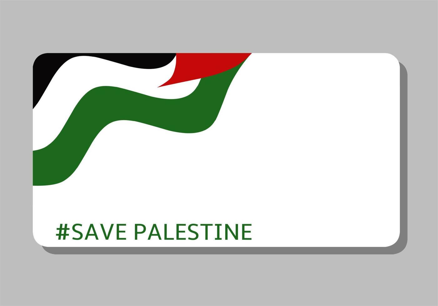 illustration vector of palestine flag perfect for print,etc.