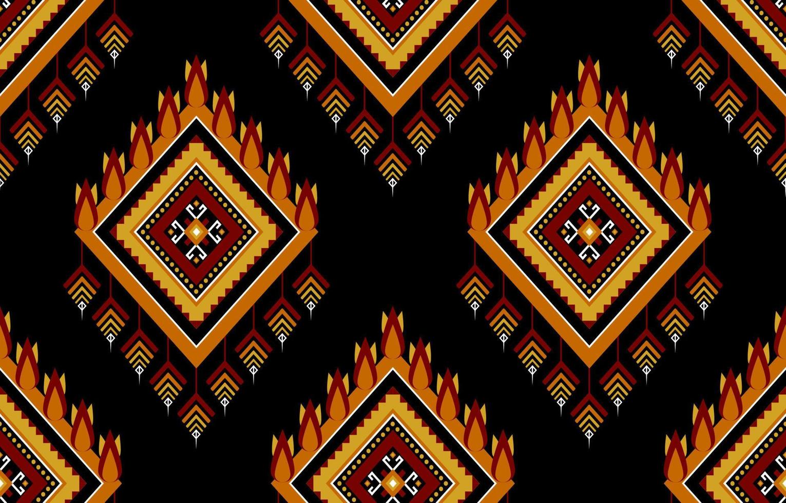 Geometric ethnic seamless pettern. Oriental tribal striped. Design for background, wallpaper, fabric, clothing, carpet, embroidery vector