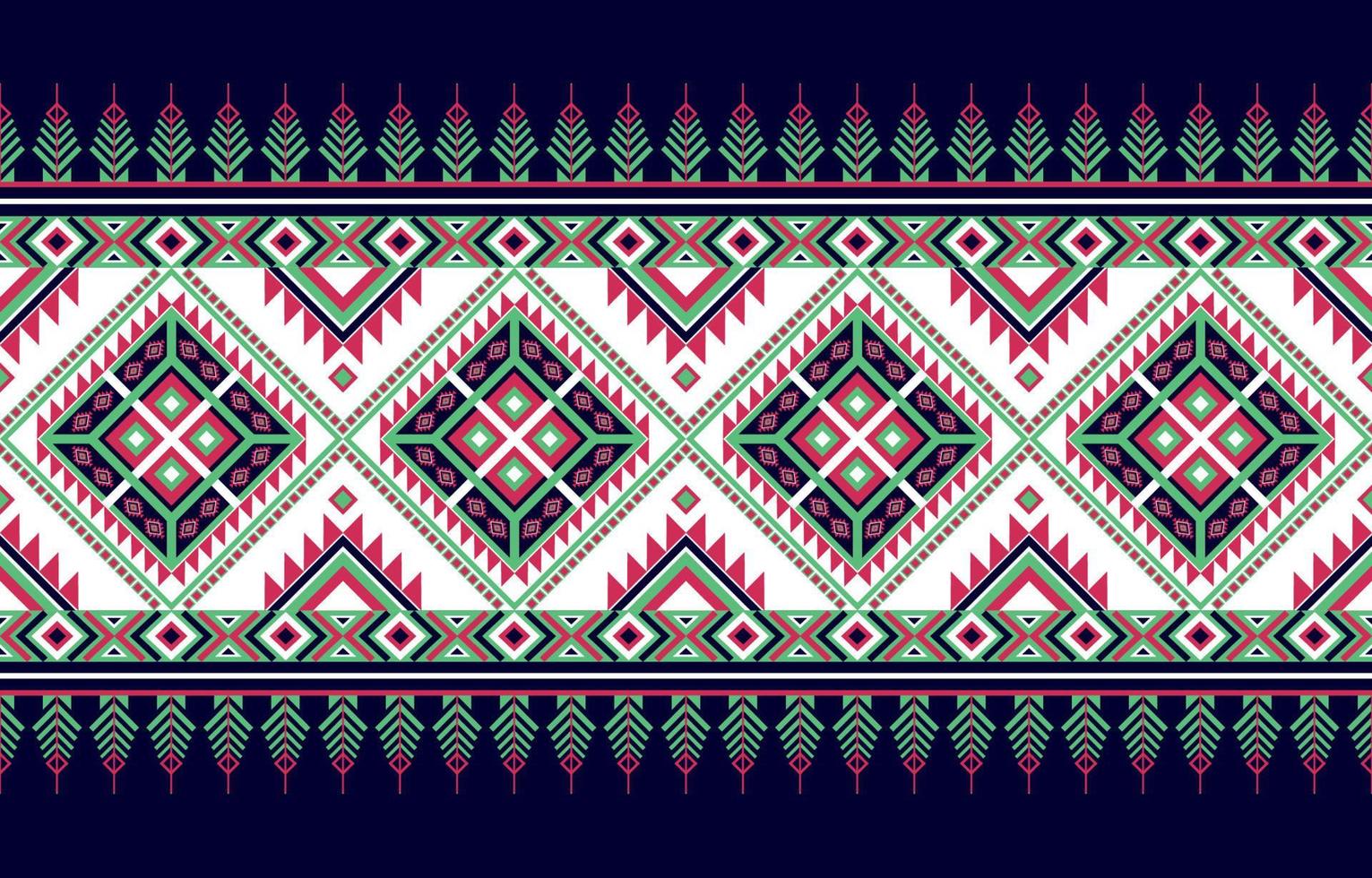 Gemetric ethnic oriental pattern traditional Design for background,carpet,wallpaper,clothing,wrapping,batic,fabric,vector illustraion.embroidery style. vector