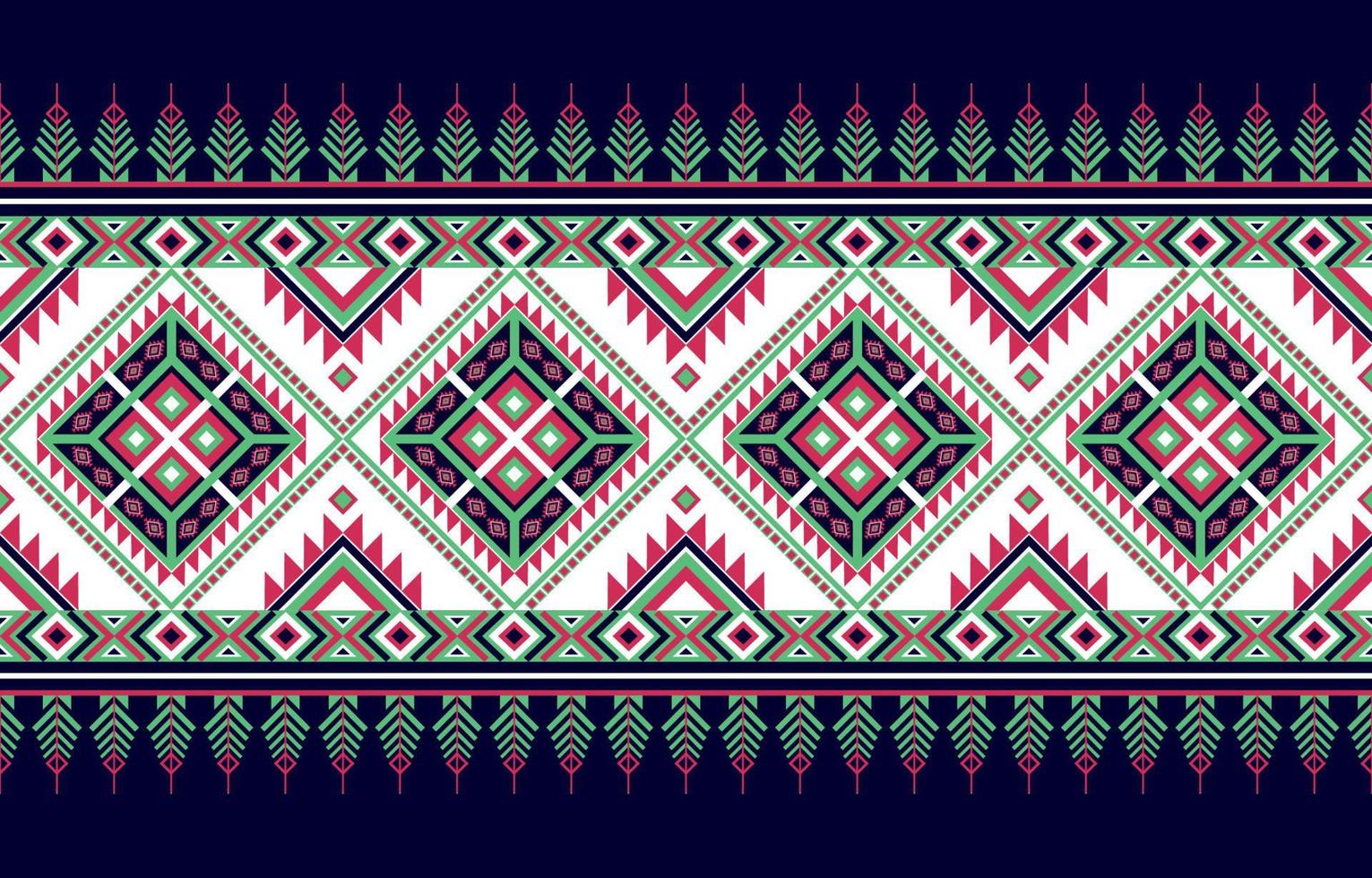 Gemetric ethnic oriental pattern traditional Design for background,carpet,wallpaper,clothing,wrapping,batic,fabric,vector illustraion.embroidery style. vector