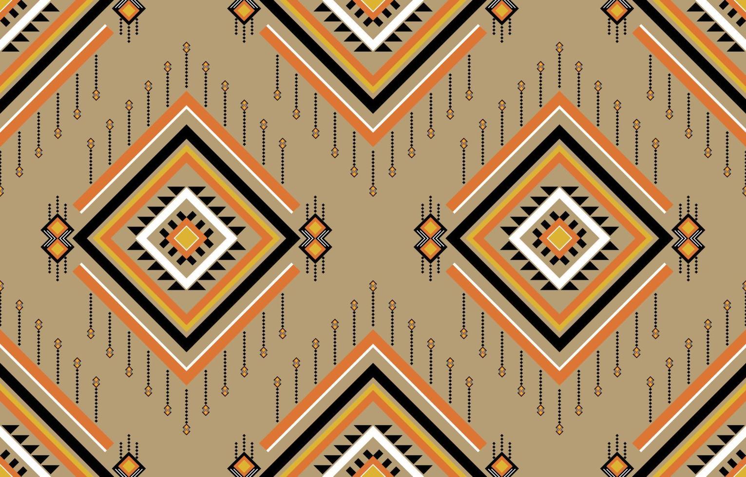 Geometric ethnic seamless pettern. Oriental tribal striped. Design for background, wallpaper, fabric, clothing, carpet, embroidery vector