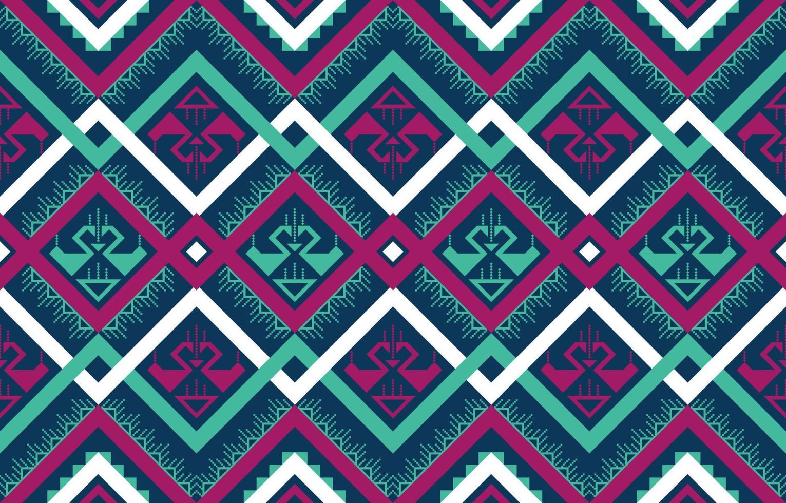 Geometric ethnic seamless pattern tribal traditional. design for background, illustration, wallpaper, fabric, texture, batik, carpet, clothing, embroidery vector