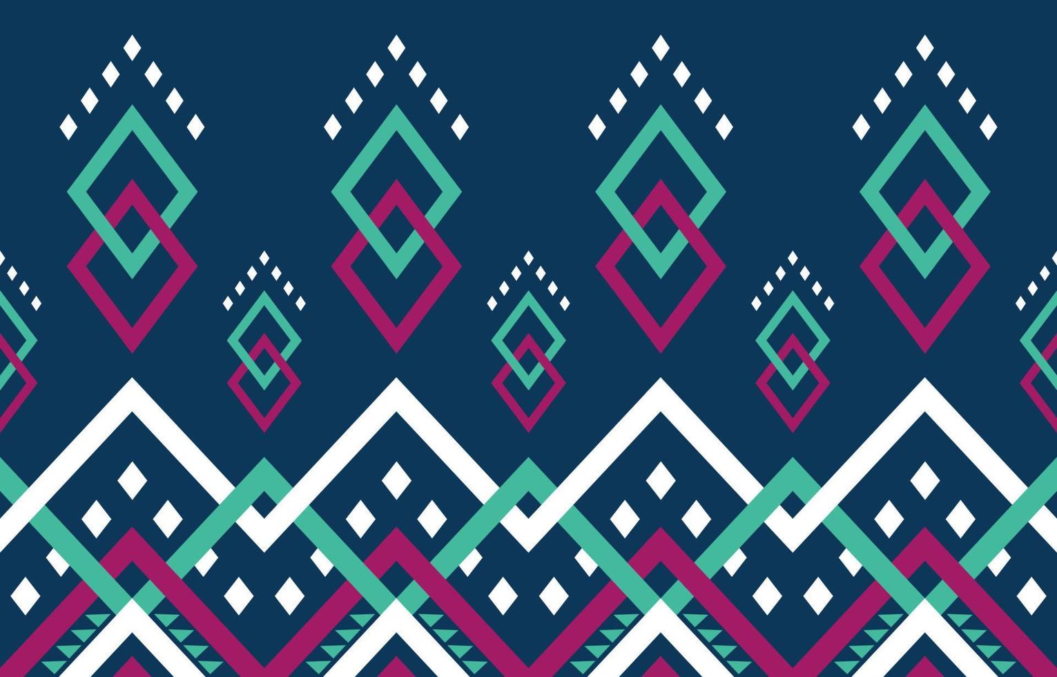 Geometric ethnic pattern traditional. design for background, illustration, wallpaper, fabric, texture, batik, carpet, clothing, embroidery vector