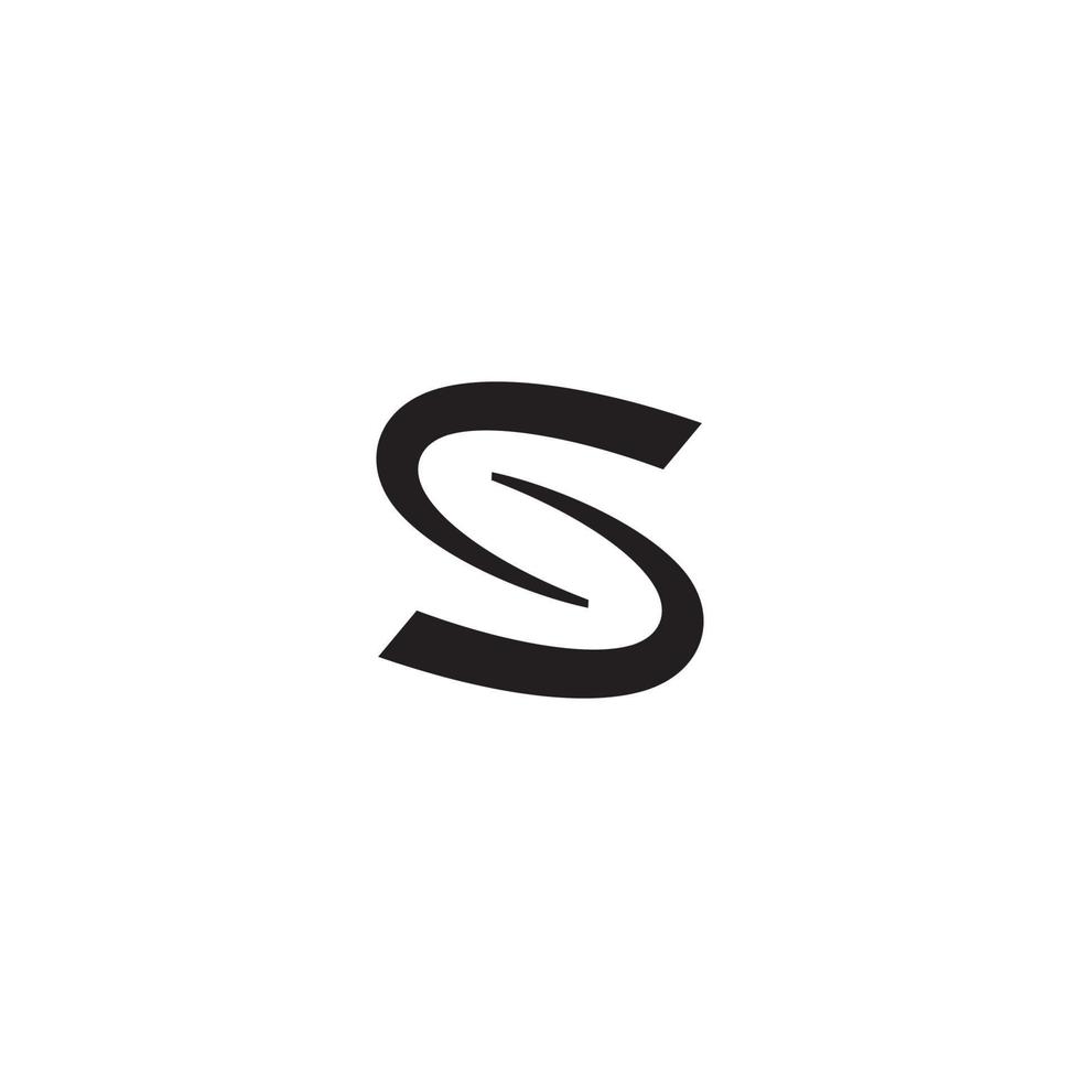 Letter S logo or icon design vector