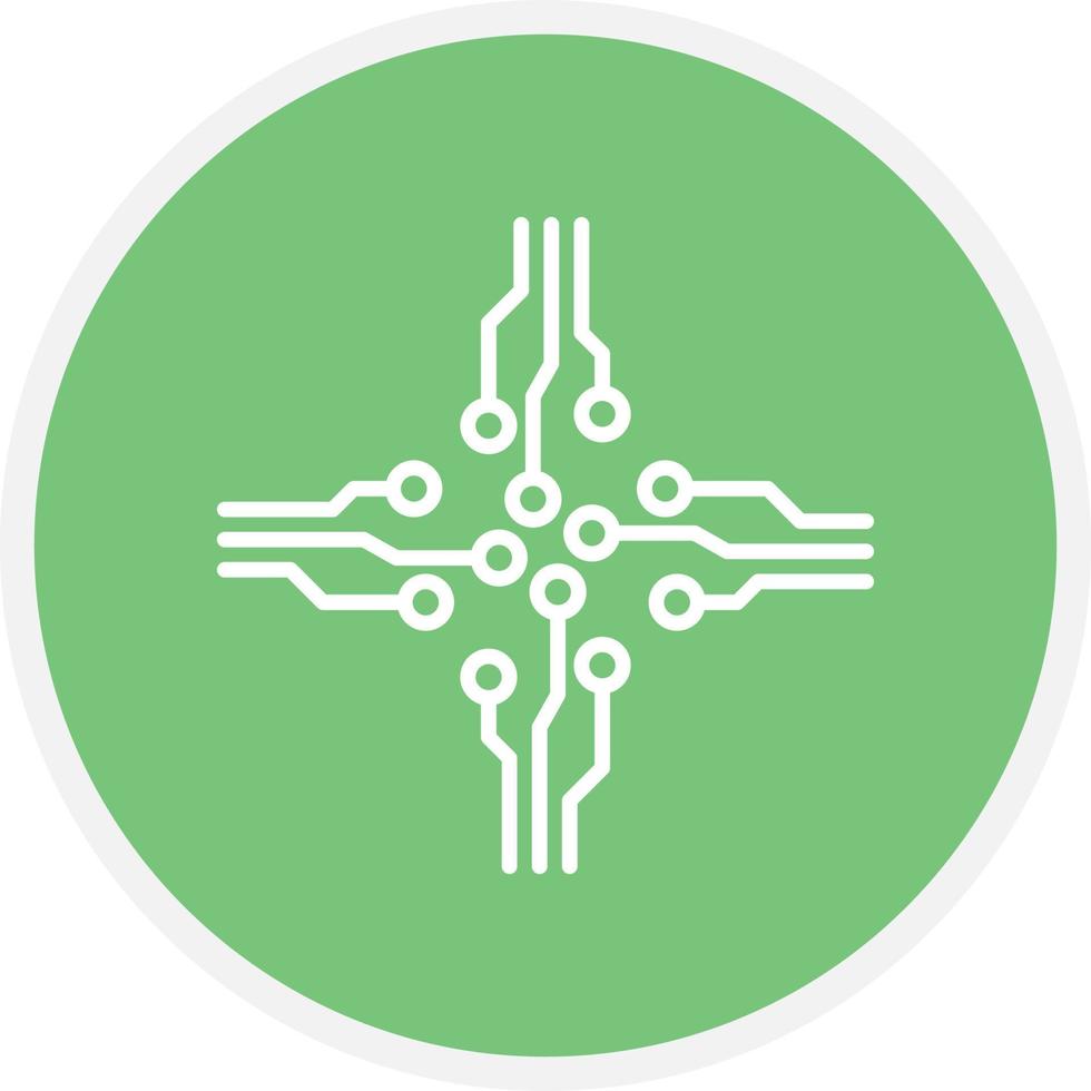 Circuit Line Circle vector