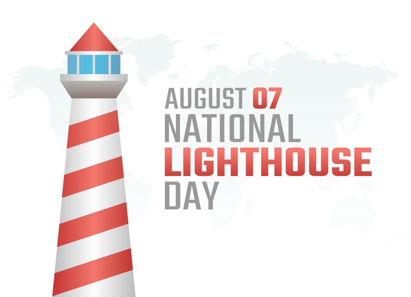 vector graphic of national lighthouse day good for national lighthouse