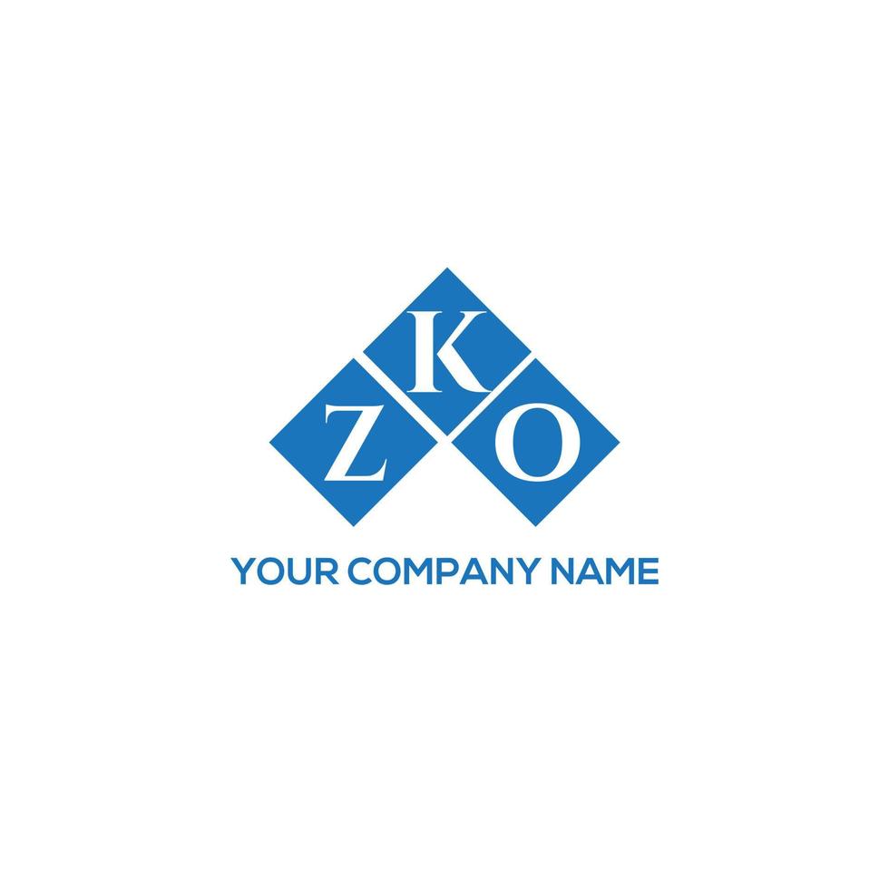 ZKO letter design.ZKO letter logo design on WHITE background. ZKO creative initials letter logo concept. ZKO letter design.ZKO letter logo design on WHITE background. Z vector