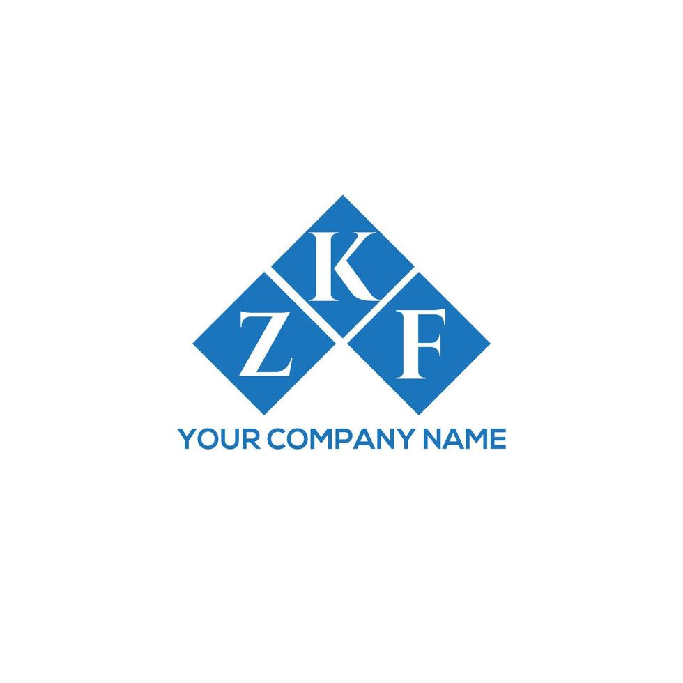 concepto de logotipo de letra inicial creativa zkf. diseño de letras zkf. diseño de logotipo de letras zkf sobre fondo blanco. concepto de logotipo de letra inicial creativa zkf. diseño de letras zkf. vector