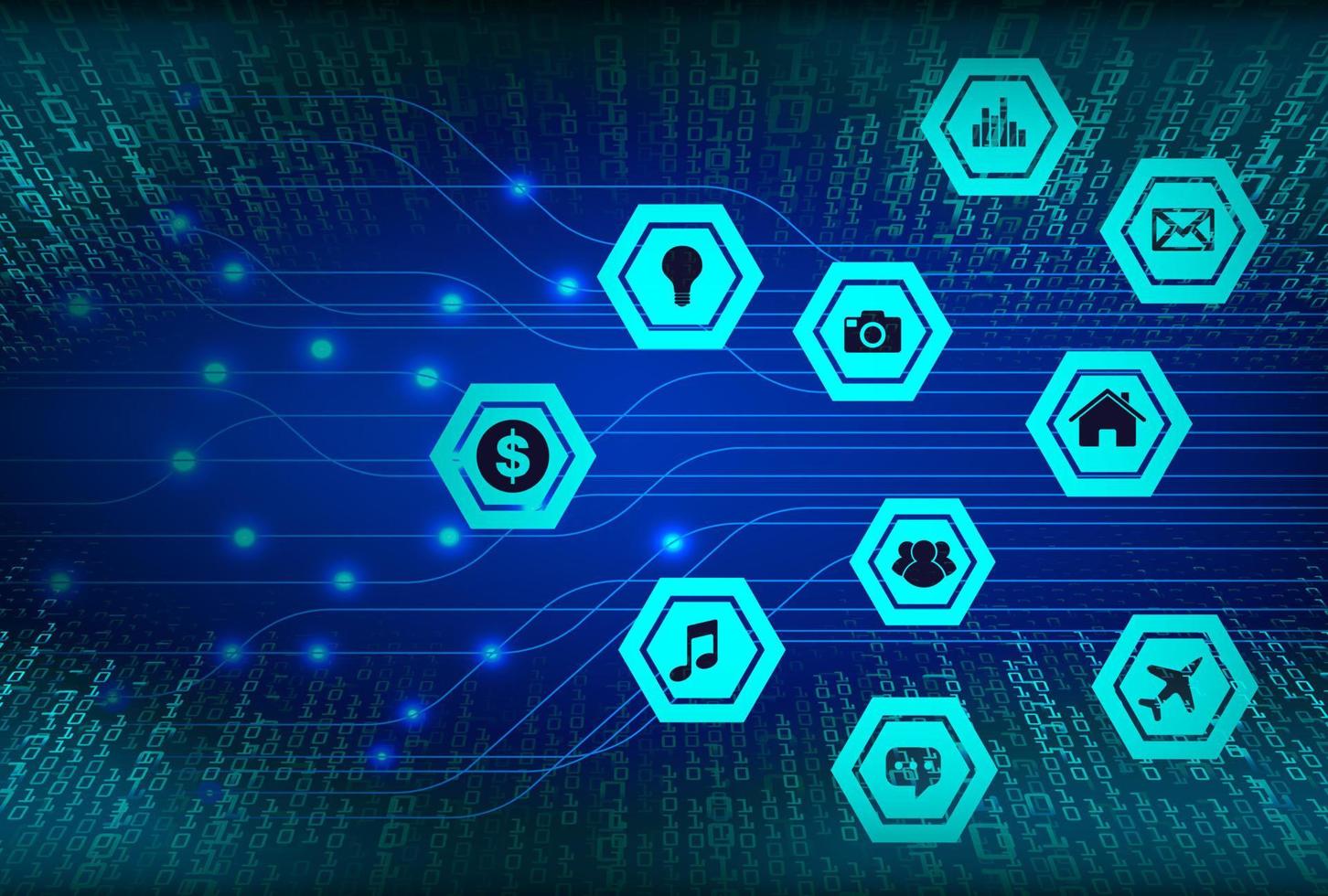 Modern Technology Background vector