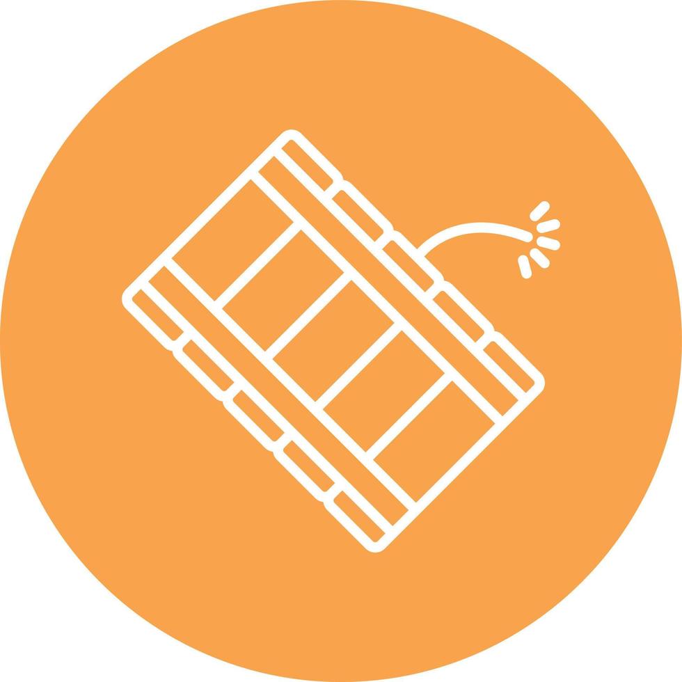 Dynamite Line Circle vector
