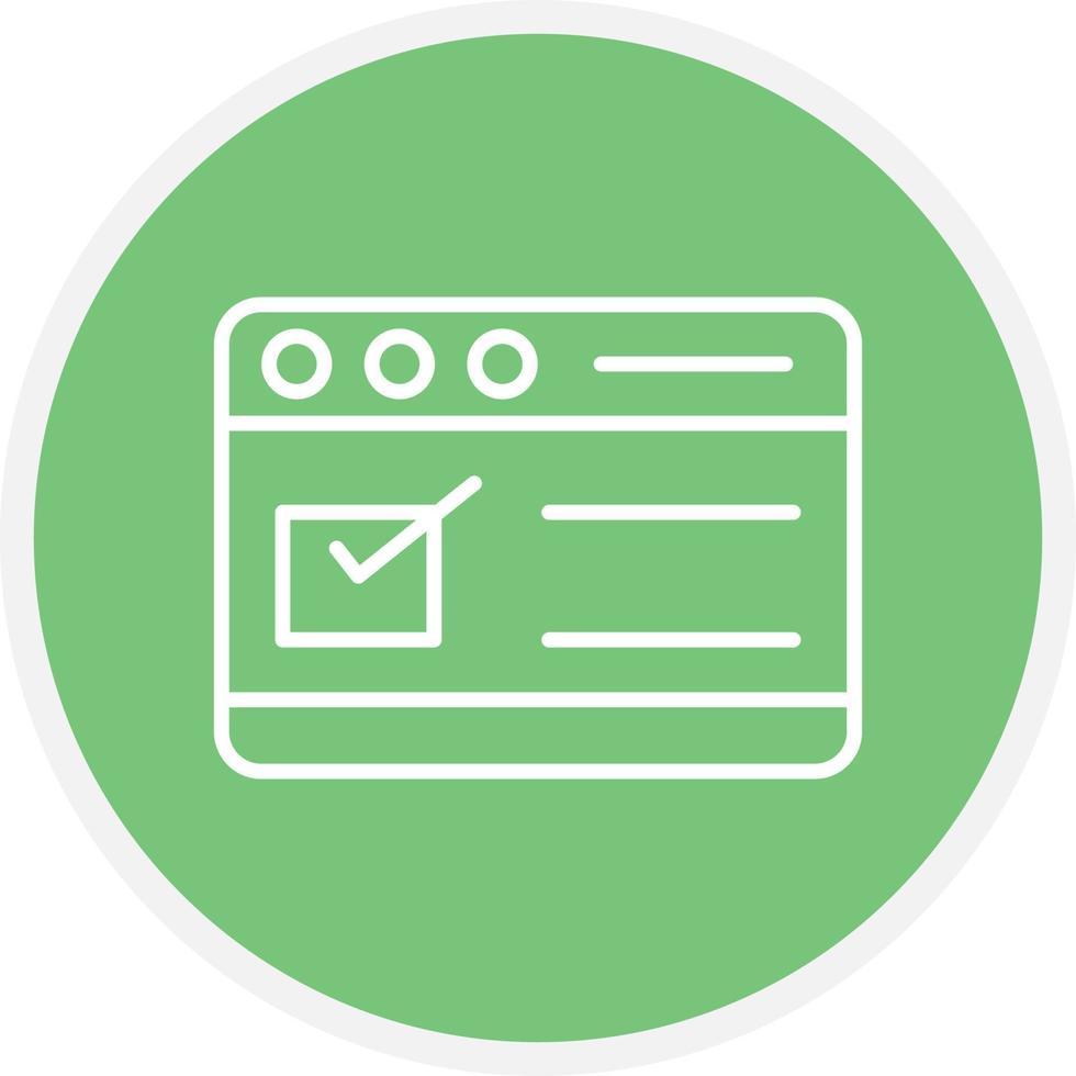 Browser Line Circle vector
