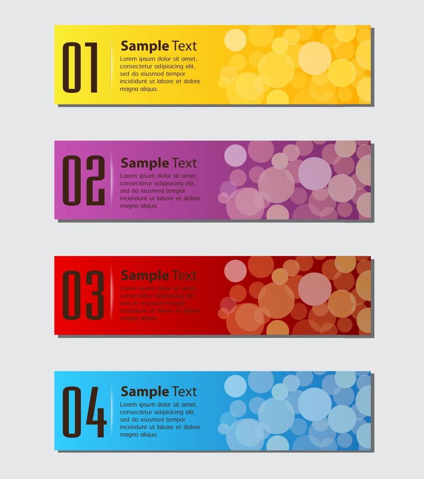 Colorful 4-step Infographic vector