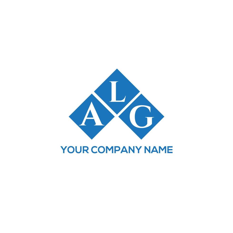 concepto de logotipo de letra inicial creativa alg. diseño de letra alg. diseño de logotipo de letra alg sobre fondo blanco. concepto de logotipo de letra inicial creativa alg. diseño de letras alg. vector