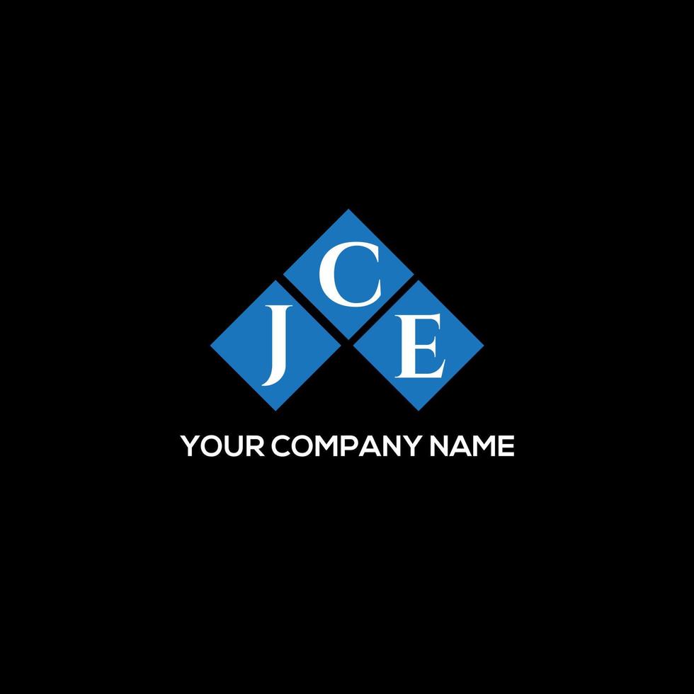 JCE letter logo design on BLACK background. JCE creative initials letter logo concept. JCE letter design. vector