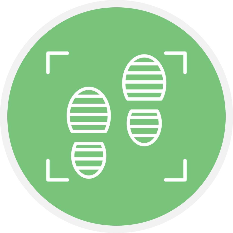 Footprint Line Circle vector