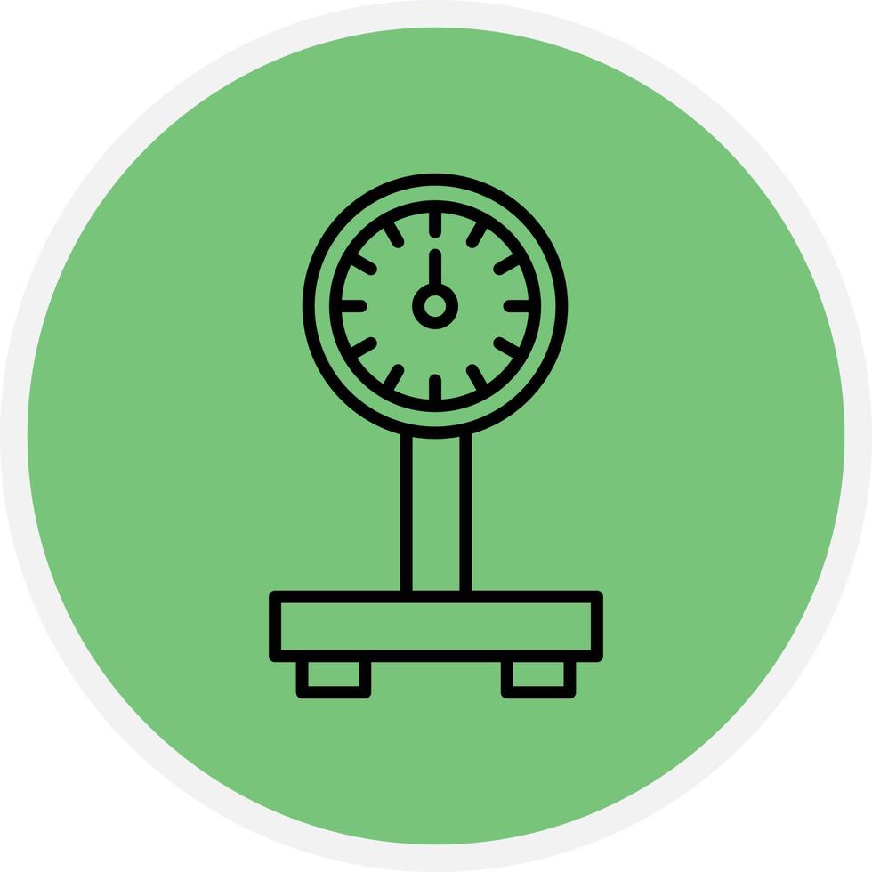 Weight Line Circle vector