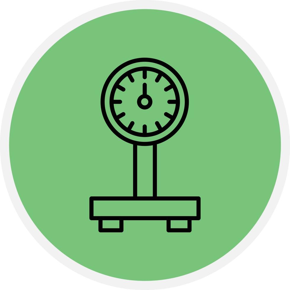 Weight Line Circle vector