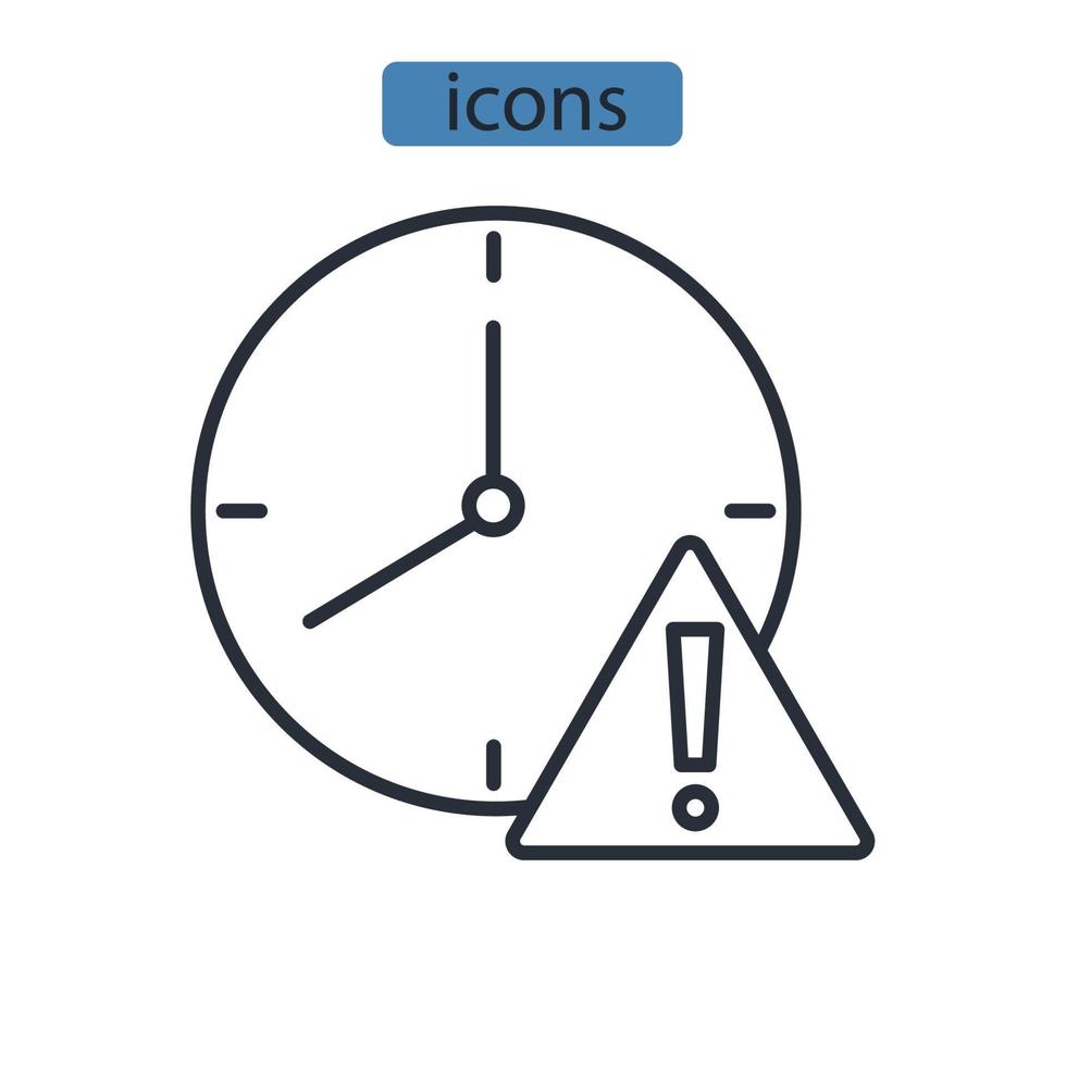 risk icons symbol vector elements for infographic web