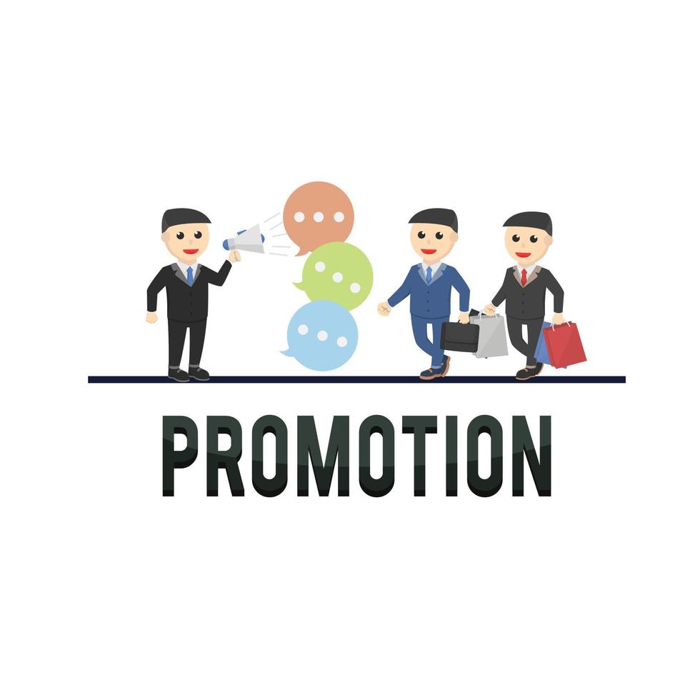 businessman promotion entrepreneur design people vector