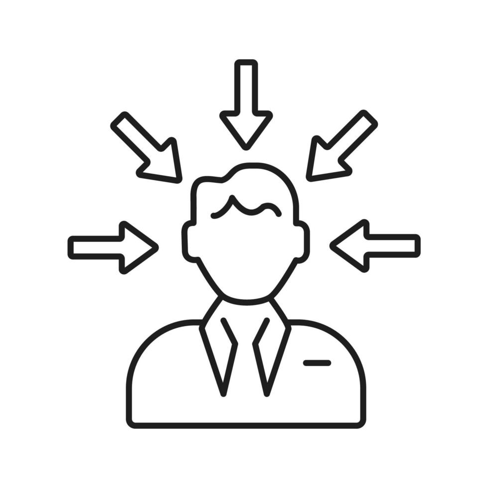 iconos de concentración símbolo elementos vectoriales para web infográfico vector