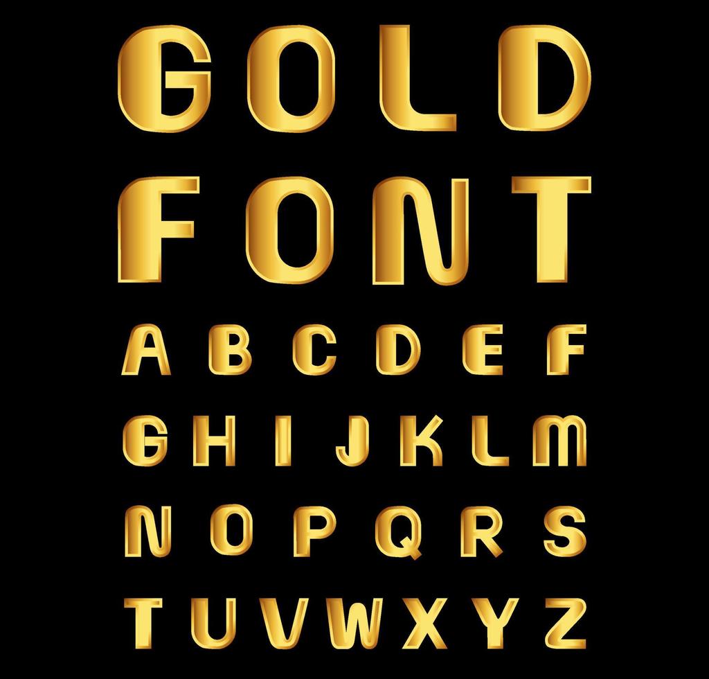 Colorful Alphabet Font Set vector