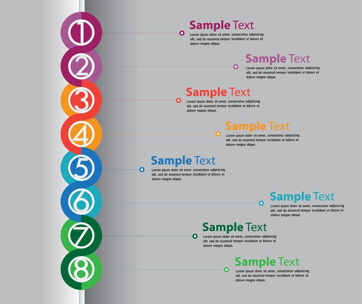 Colorful Modern Infographic vector