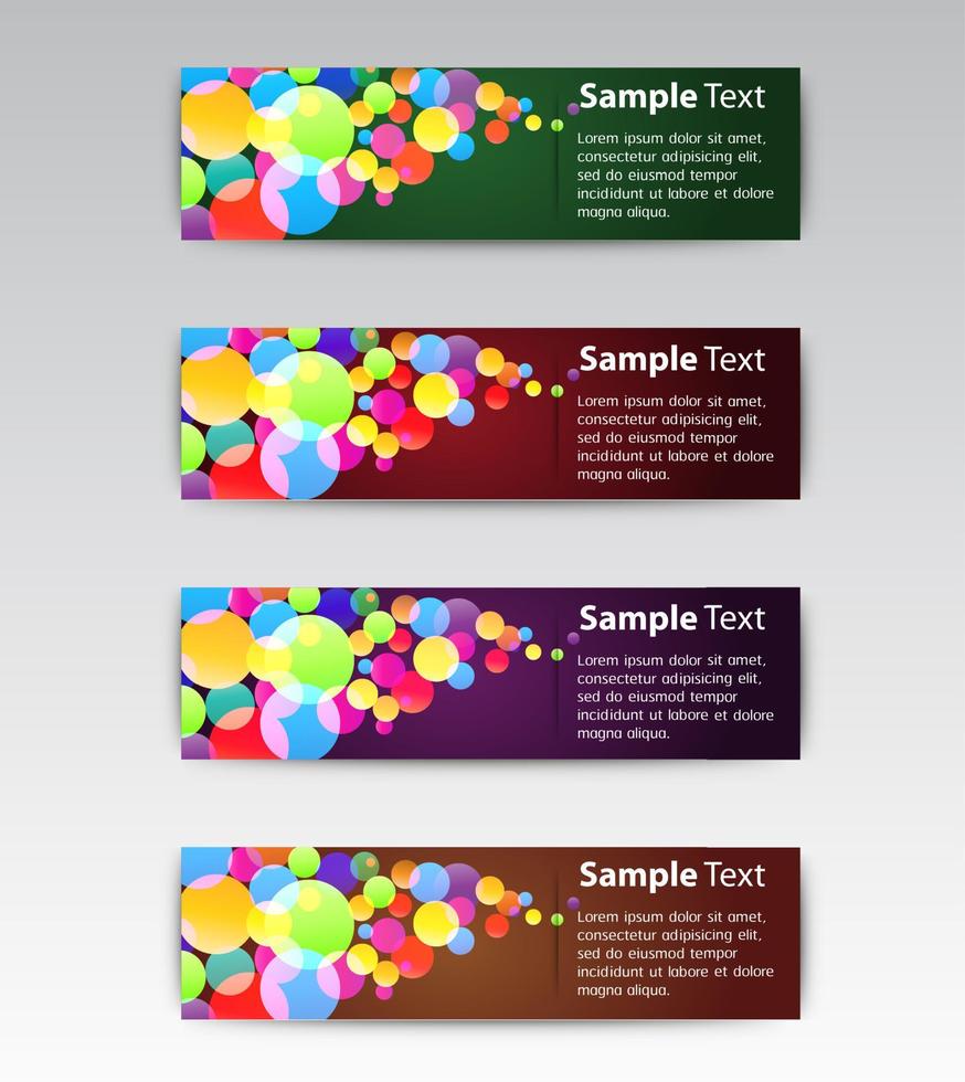 Colorful 4-step Infographic vector