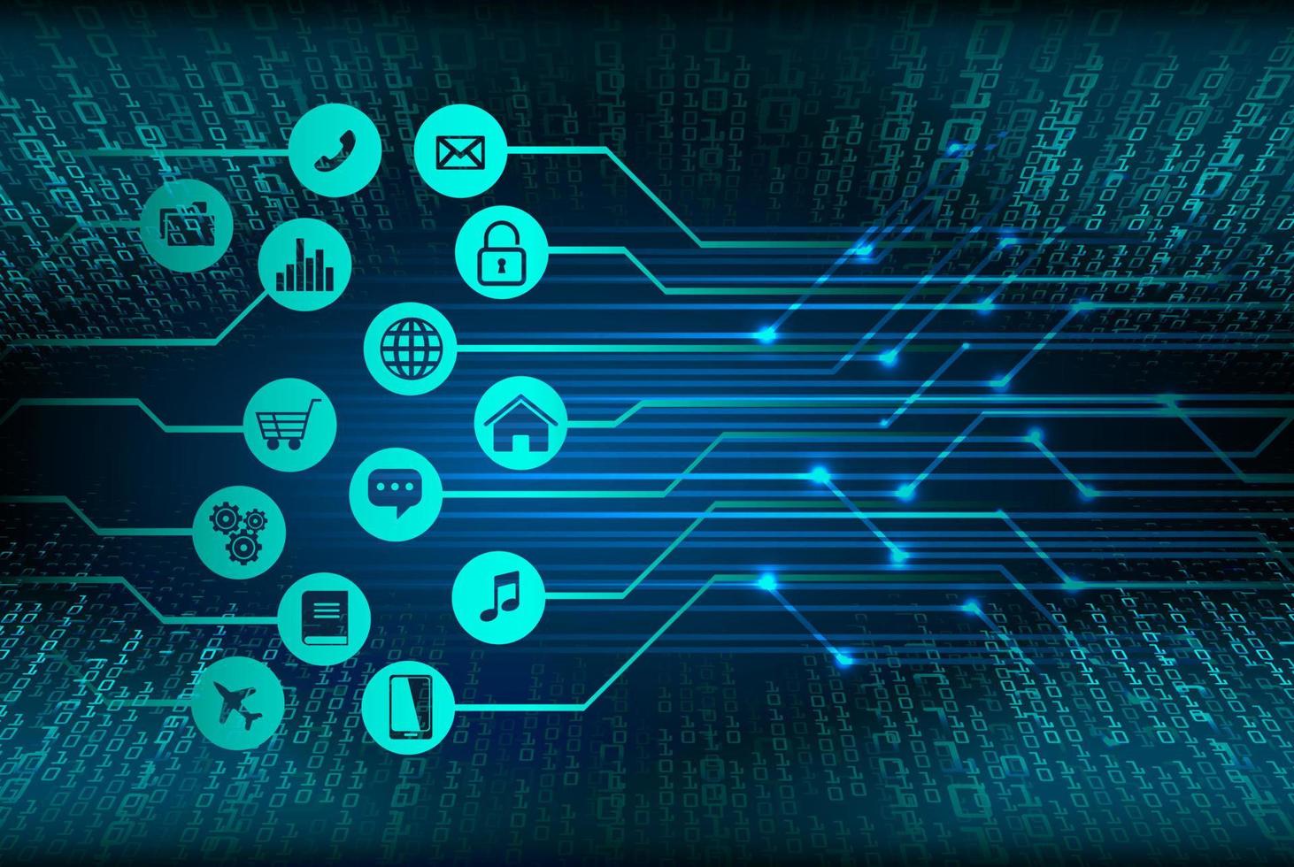 Modern Technology Background vector