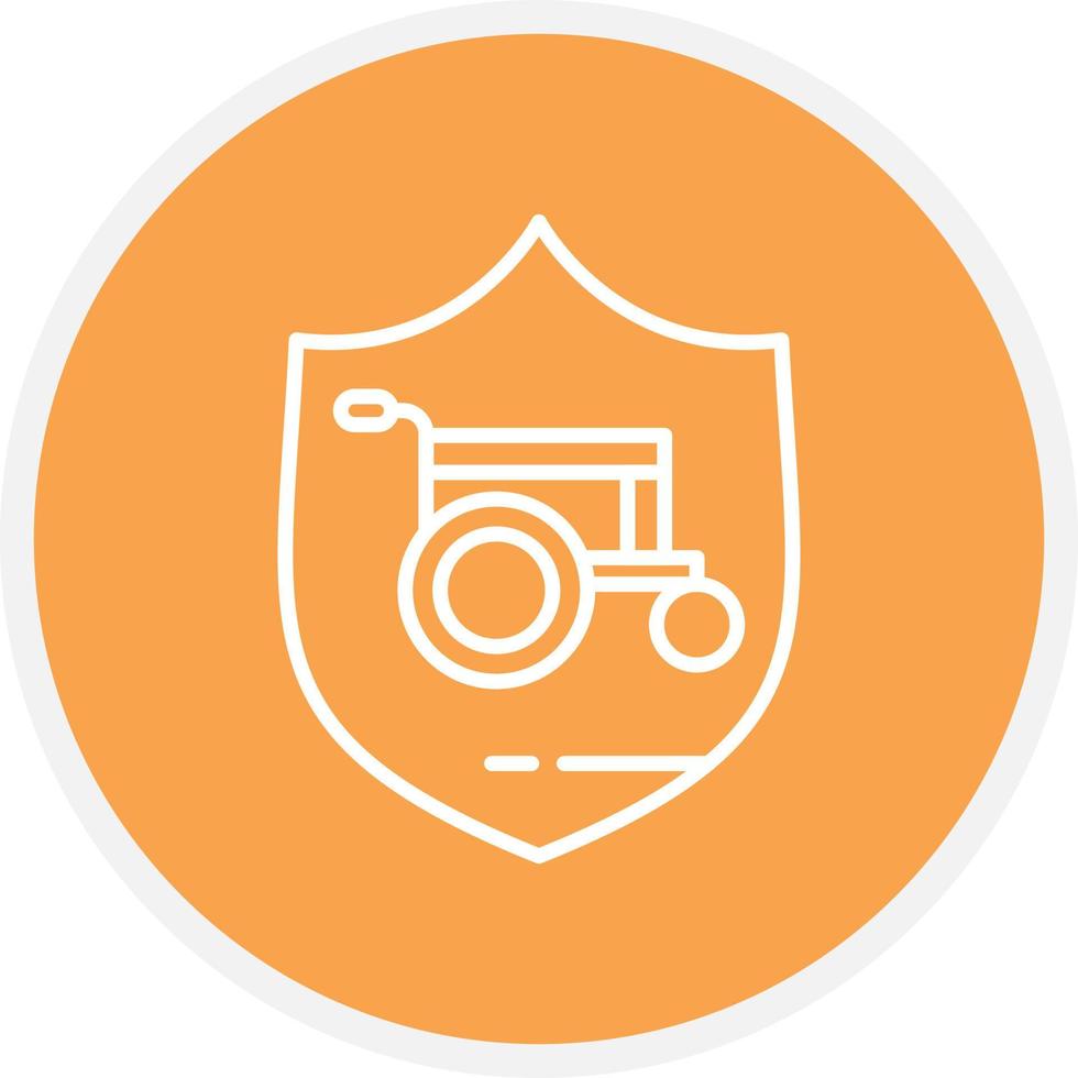 Insurance Line Circle vector