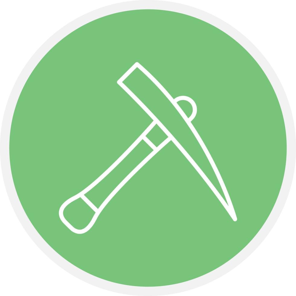 Pickaxe Line Circle vector