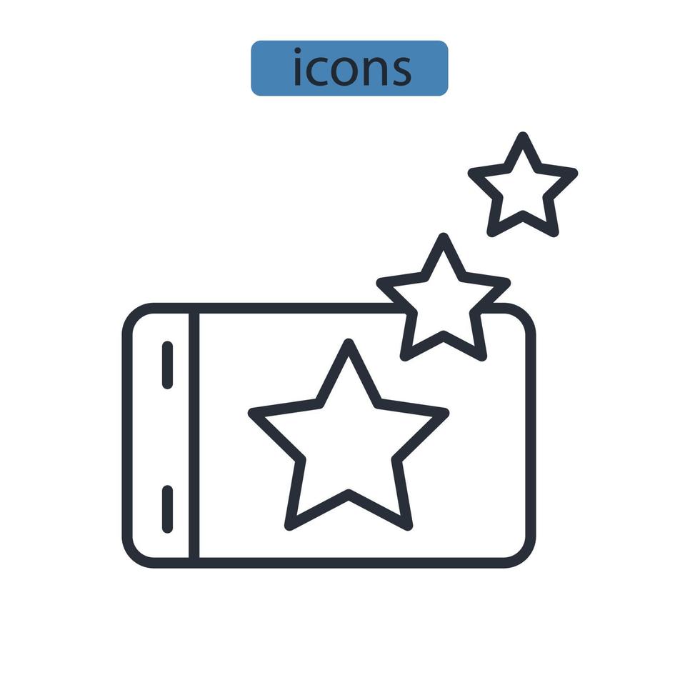 competence icons symbol vector elements for infographic web
