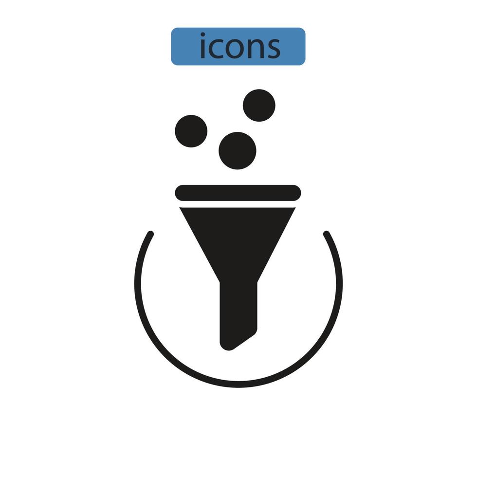 iconos de precisión símbolo elementos vectoriales para web infográfico vector