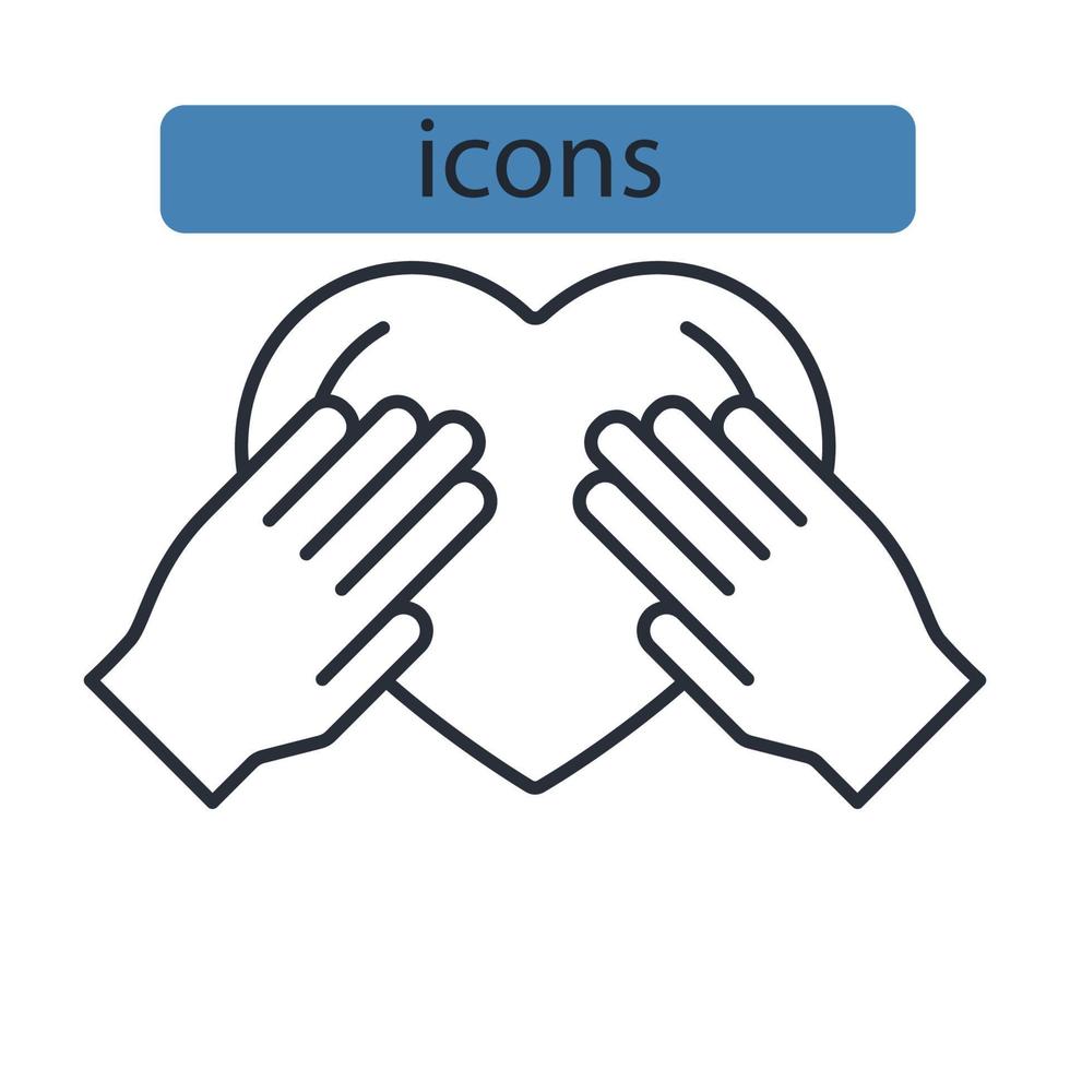 Honesty icons symbol vector elements for infographic web