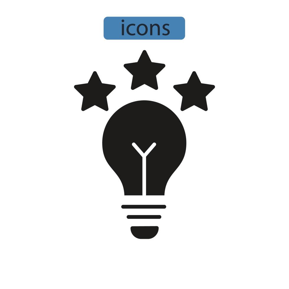 innovation icons symbol vector elements for infographic web