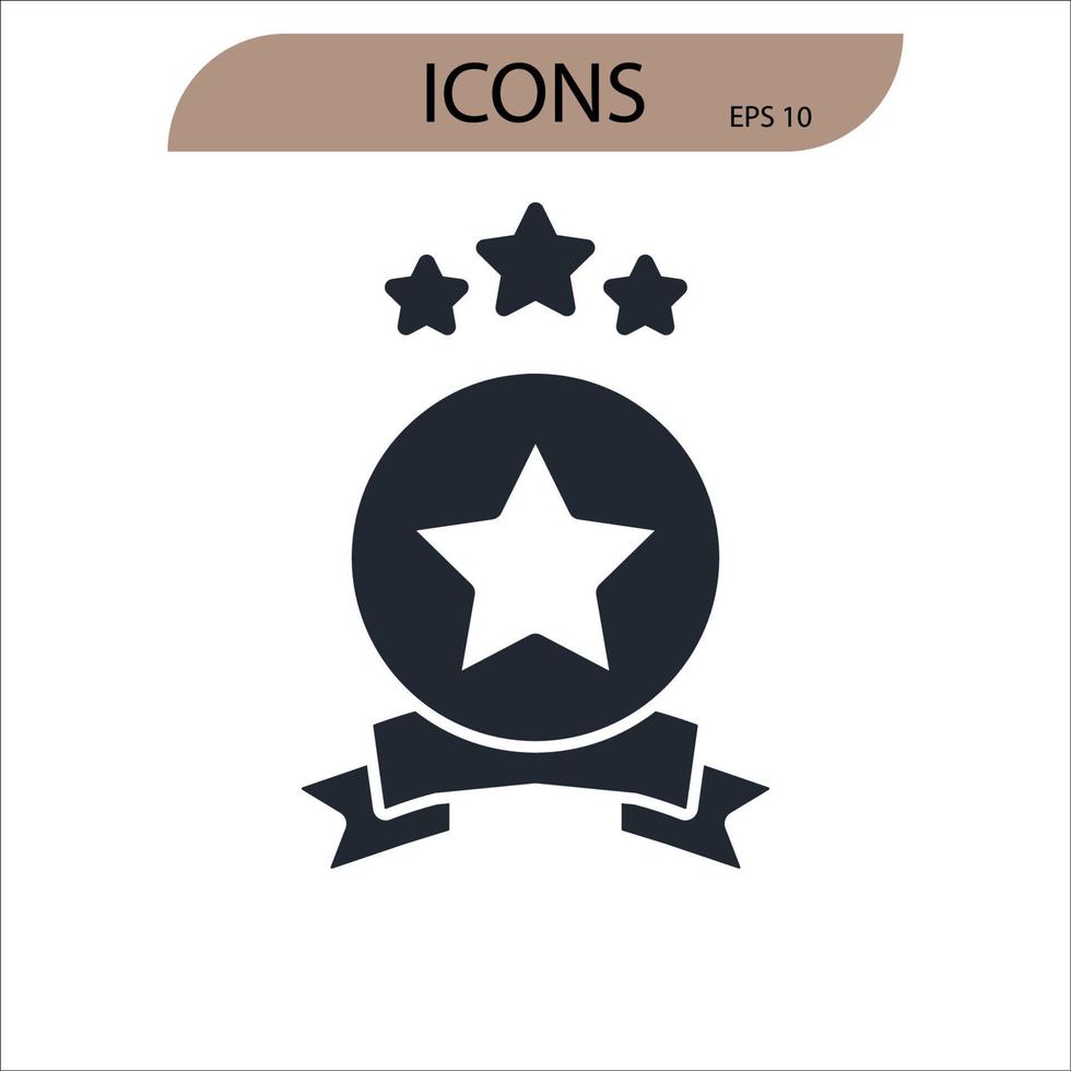 reward icons symbol vector elements for infographic web