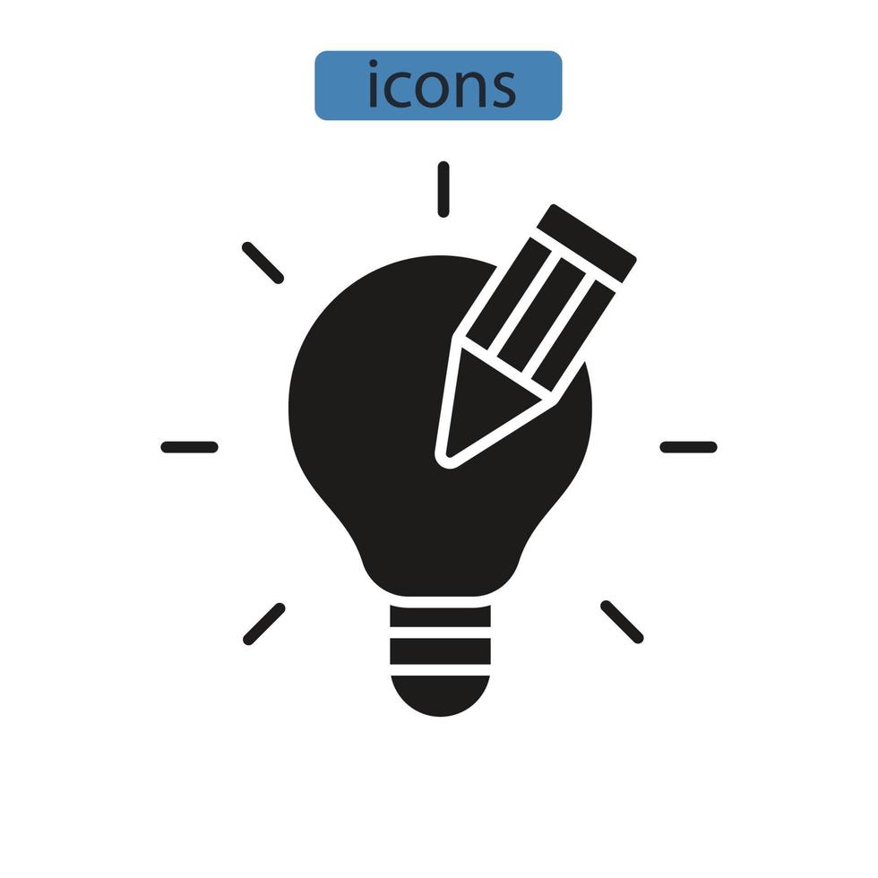 imagination icons symbol vector elements for infographic web