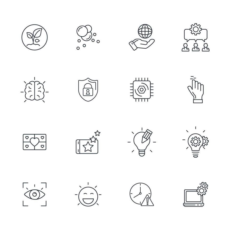 core values icons set . core values pack symbol vector elements for infographic web