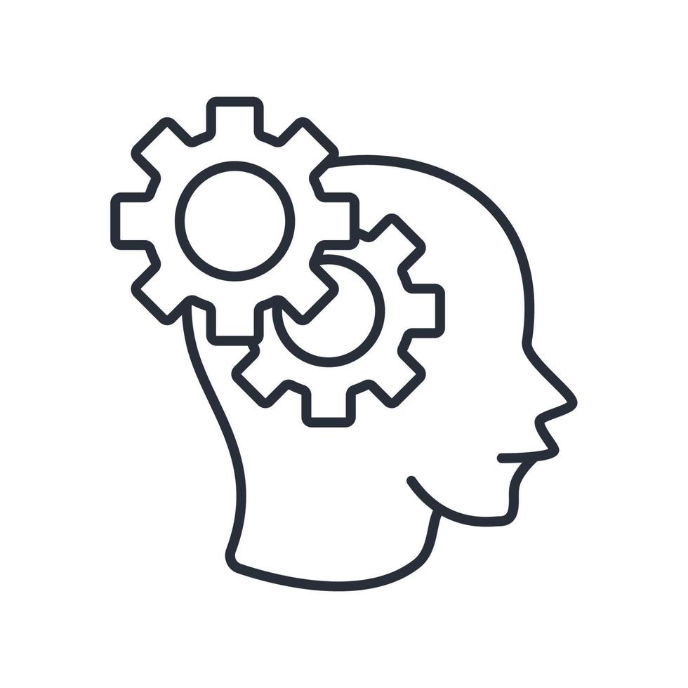 Cognition icons symbol vector elements for infographic web