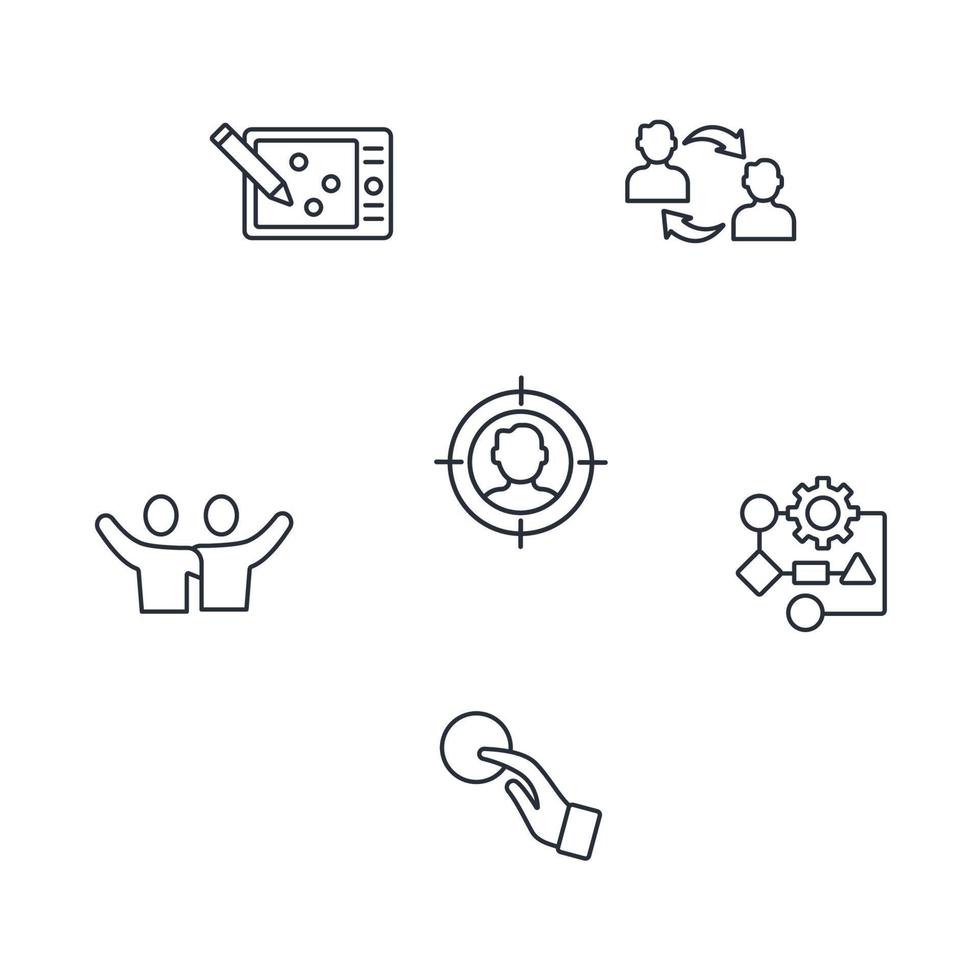 interface design icons set . interface design pack symbol vector elements for infographic web