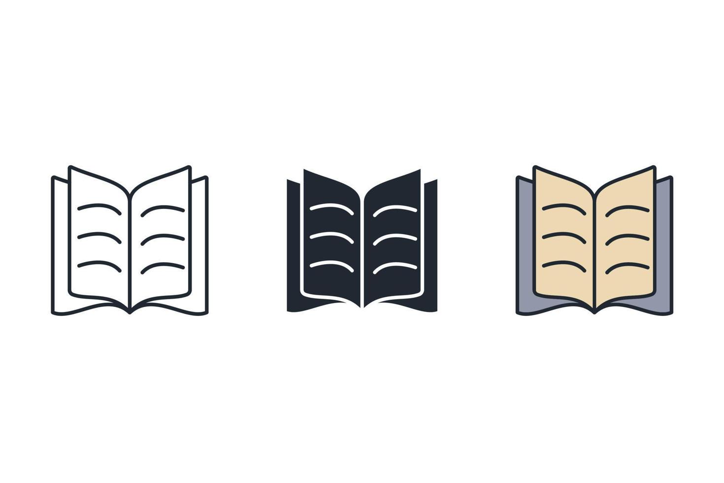 Learning icons symbol vector elements for infographic web