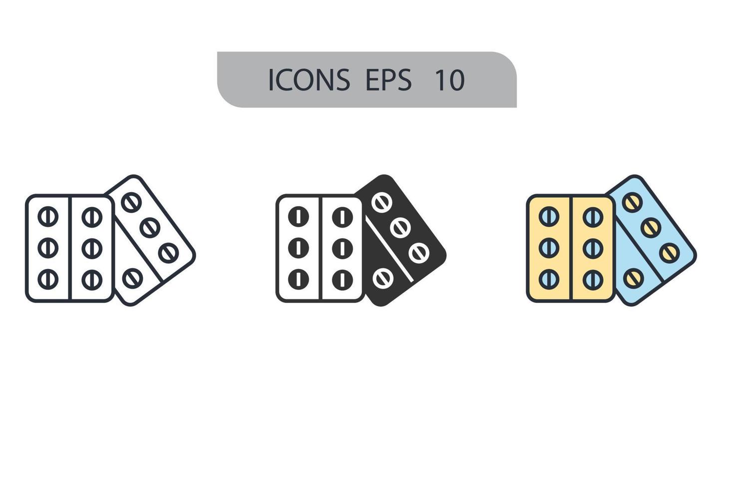 medication icons  symbol vector elements for infographic web