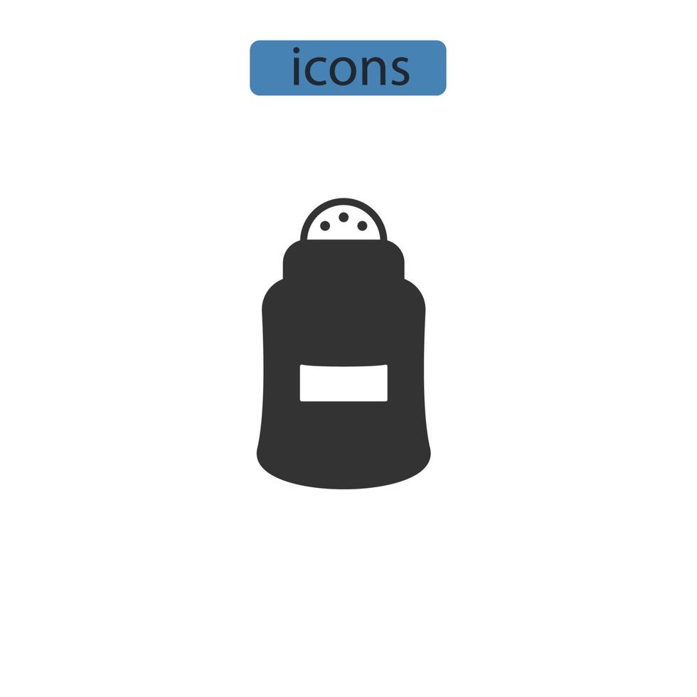 Deodorant icons  symbol vector elements for infographic web