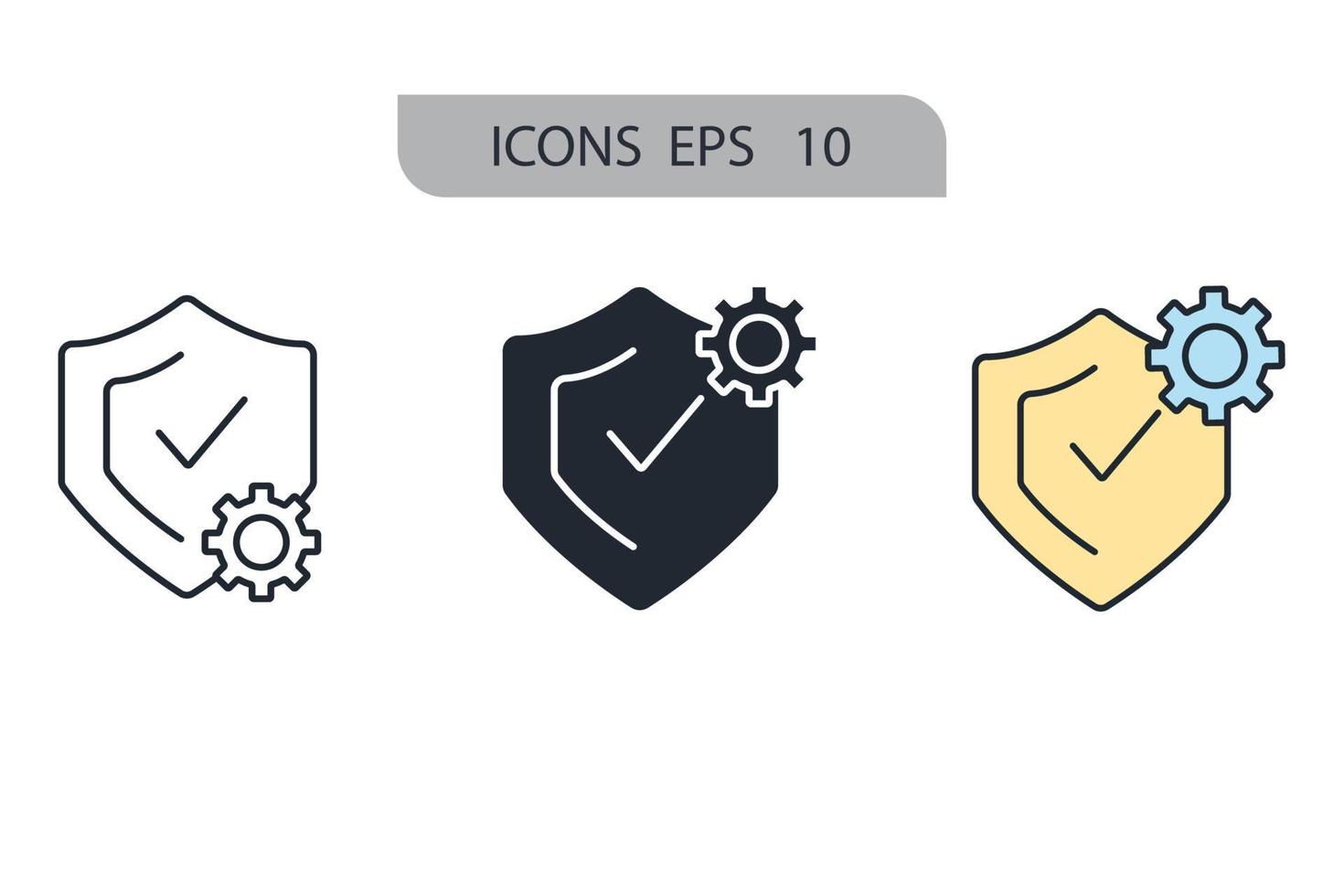 iconos de integridad símbolo elementos vectoriales para web infográfico vector