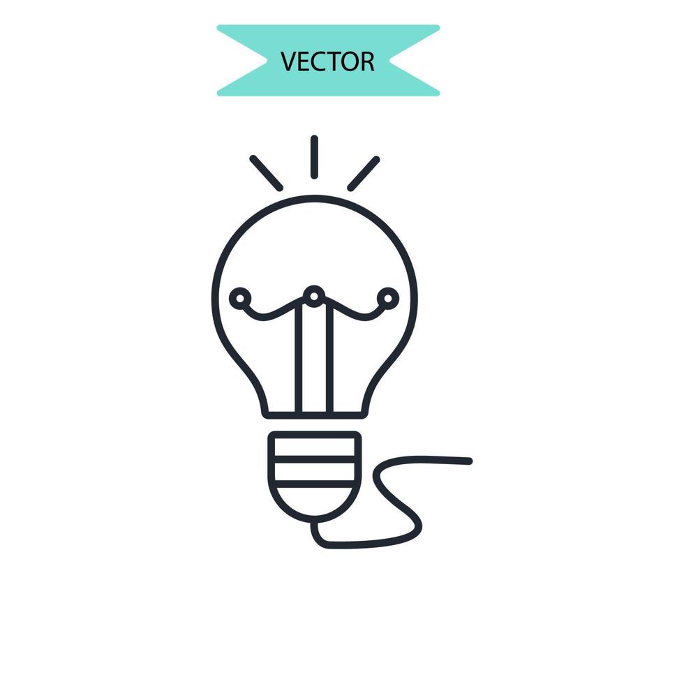 iconos de creatividad símbolo elementos vectoriales para web infográfico vector