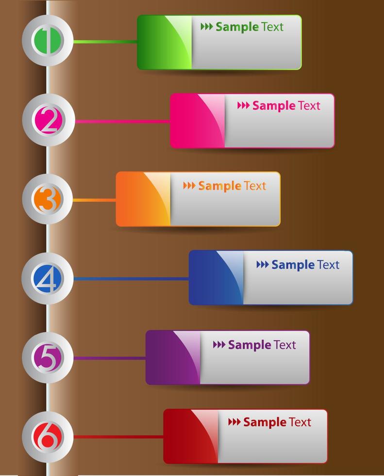 Colorful Modern Infographic vector