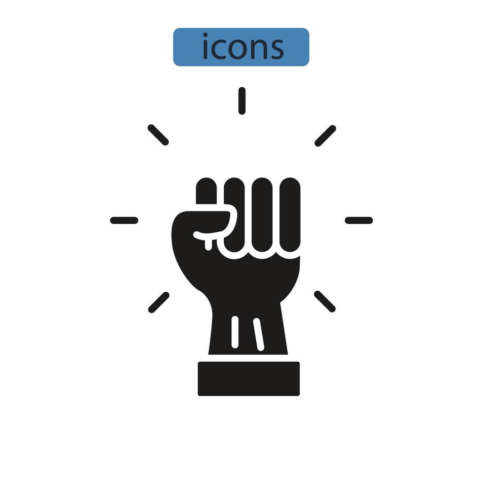 will power iconicons symbol vector elements for infographic web