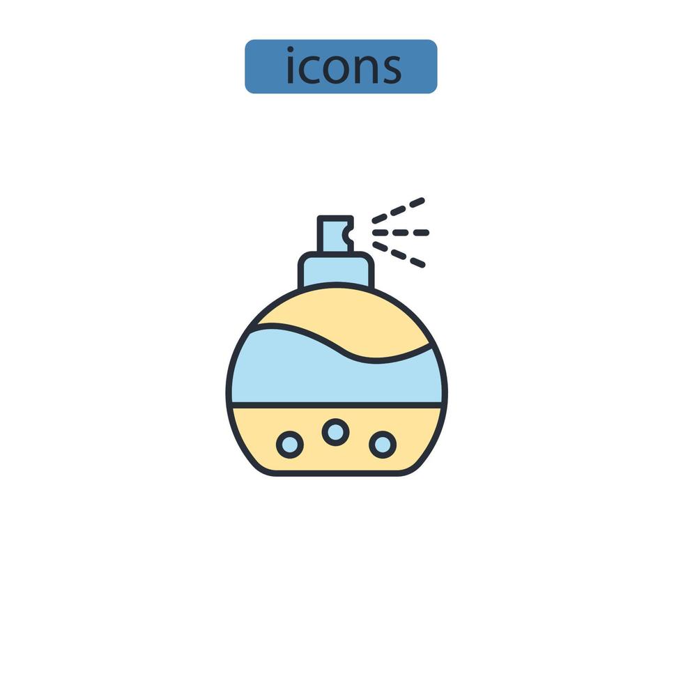 Cologne and Perfume icons  symbol vector elements for infographic web