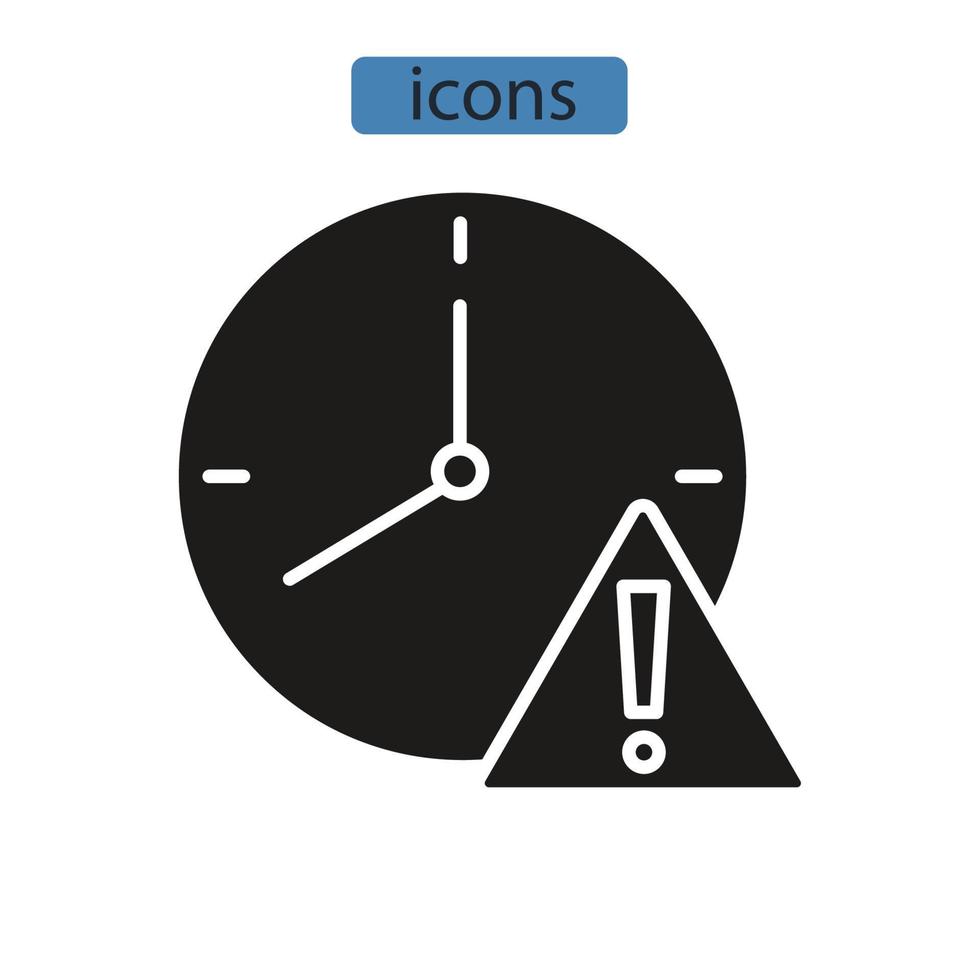 risk icons symbol vector elements for infographic web