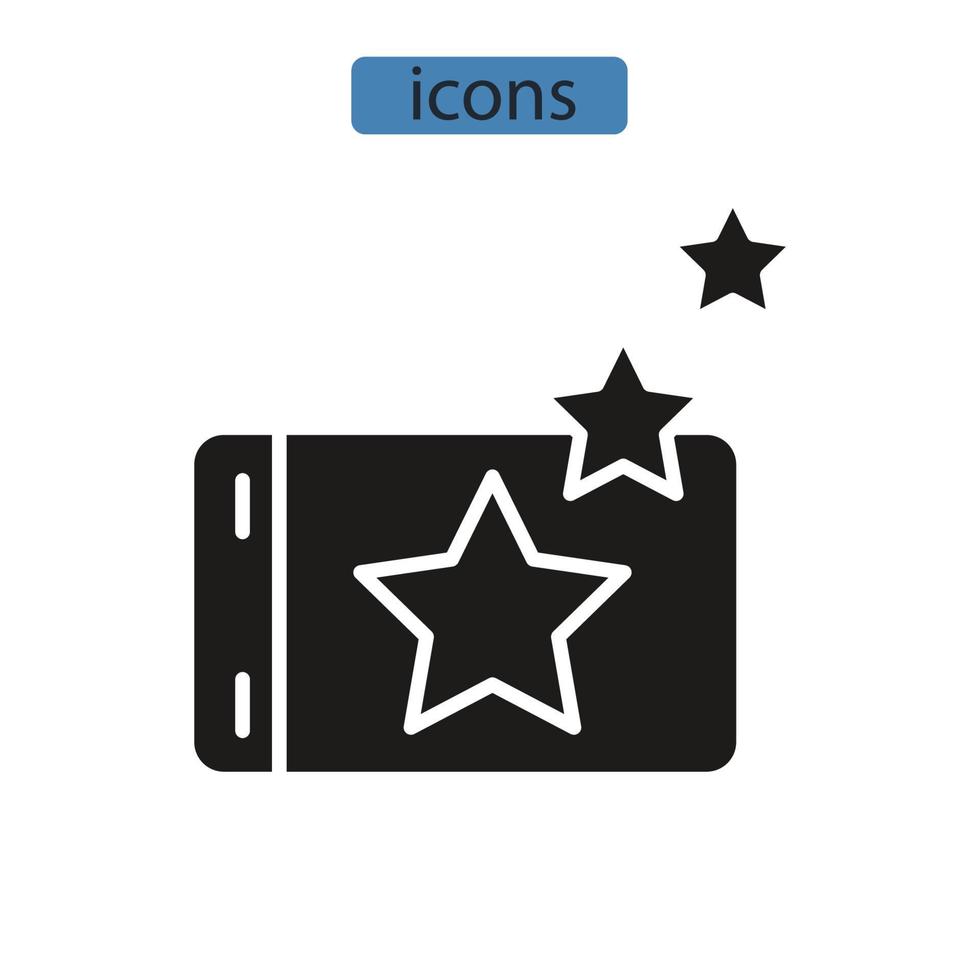 iconos de competencia símbolo elementos vectoriales para web infográfico vector