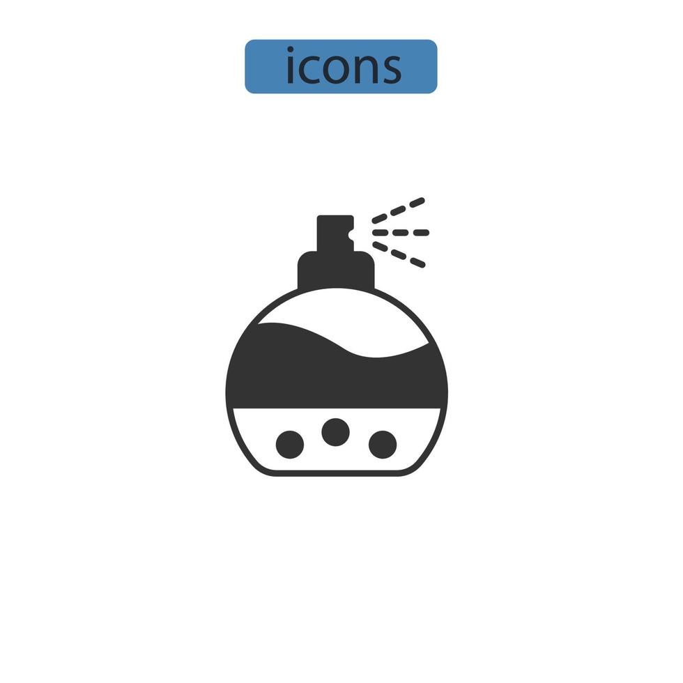 Cologne and Perfume icons  symbol vector elements for infographic web